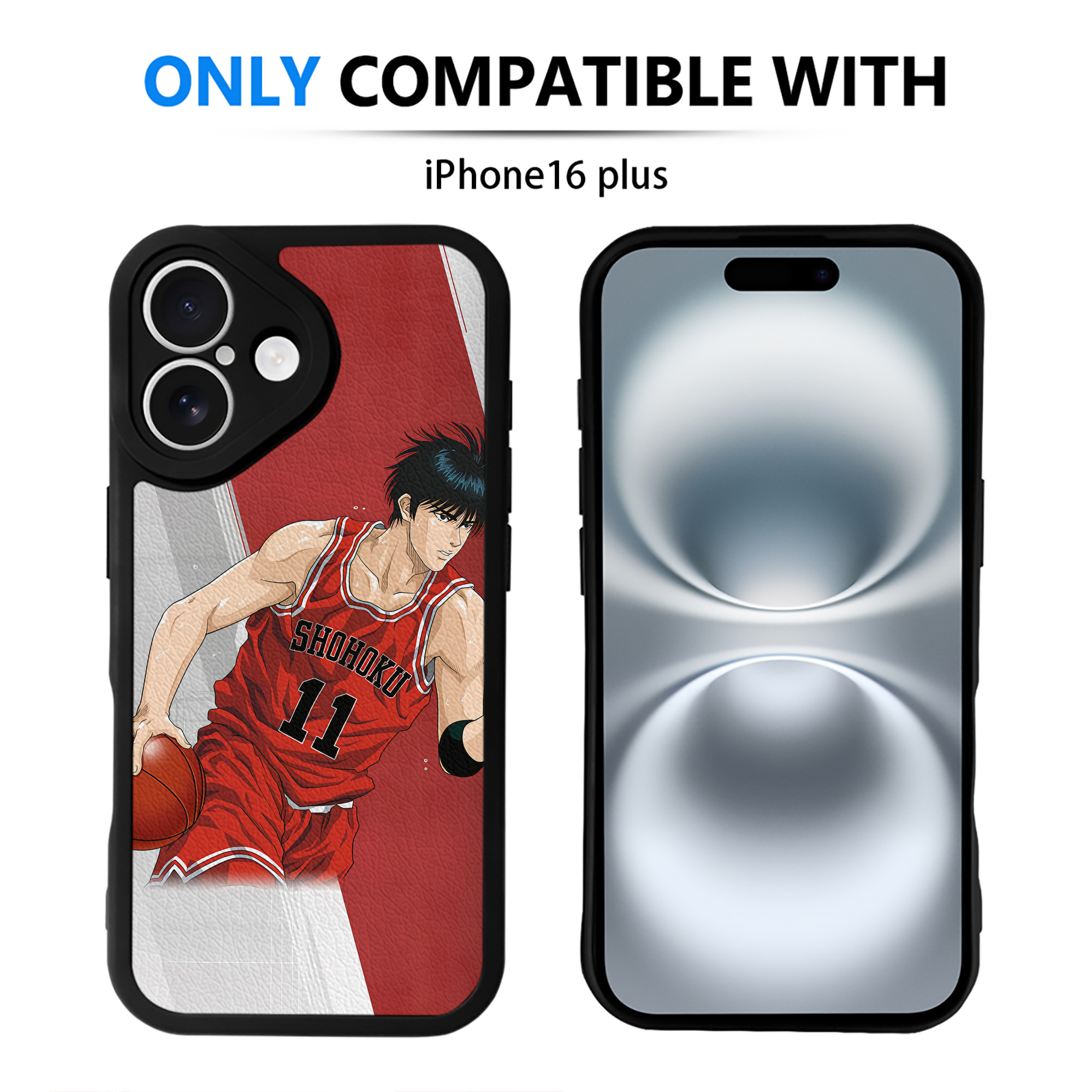 （画像用） SLAM DUNK／スラムダンク 【iPhone 16シリーズ対応】シリコンスマホケース（レザー調） 材質：シリコン